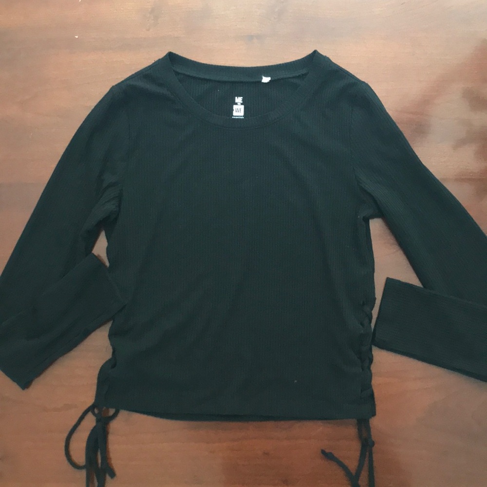 Pacsun lace up long sleeve top